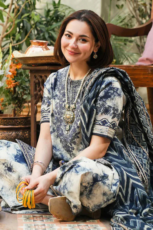Zenobia 3pc – Stitched Silky Lawn Suit